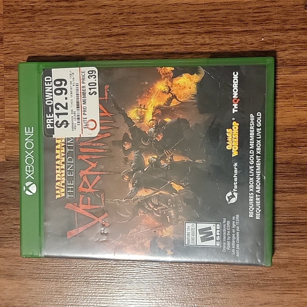 Warhammer The End Times Vermintide for Xbox One